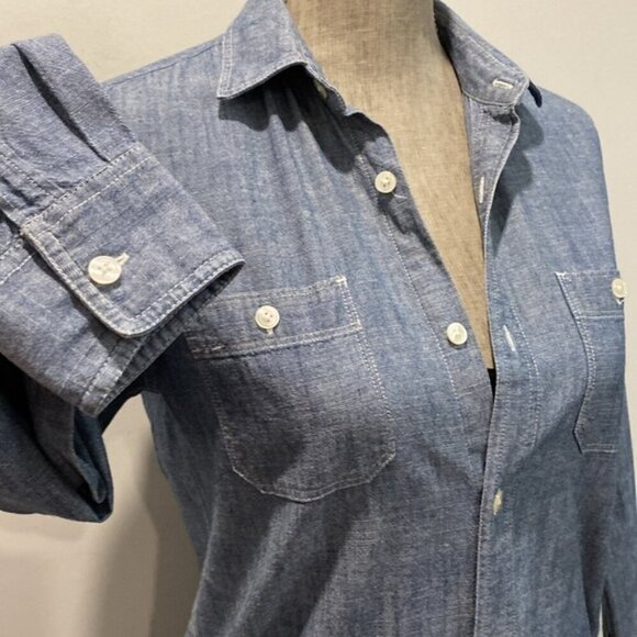 J Crew Western Denim Jean Shirt - Picture 7 of 14